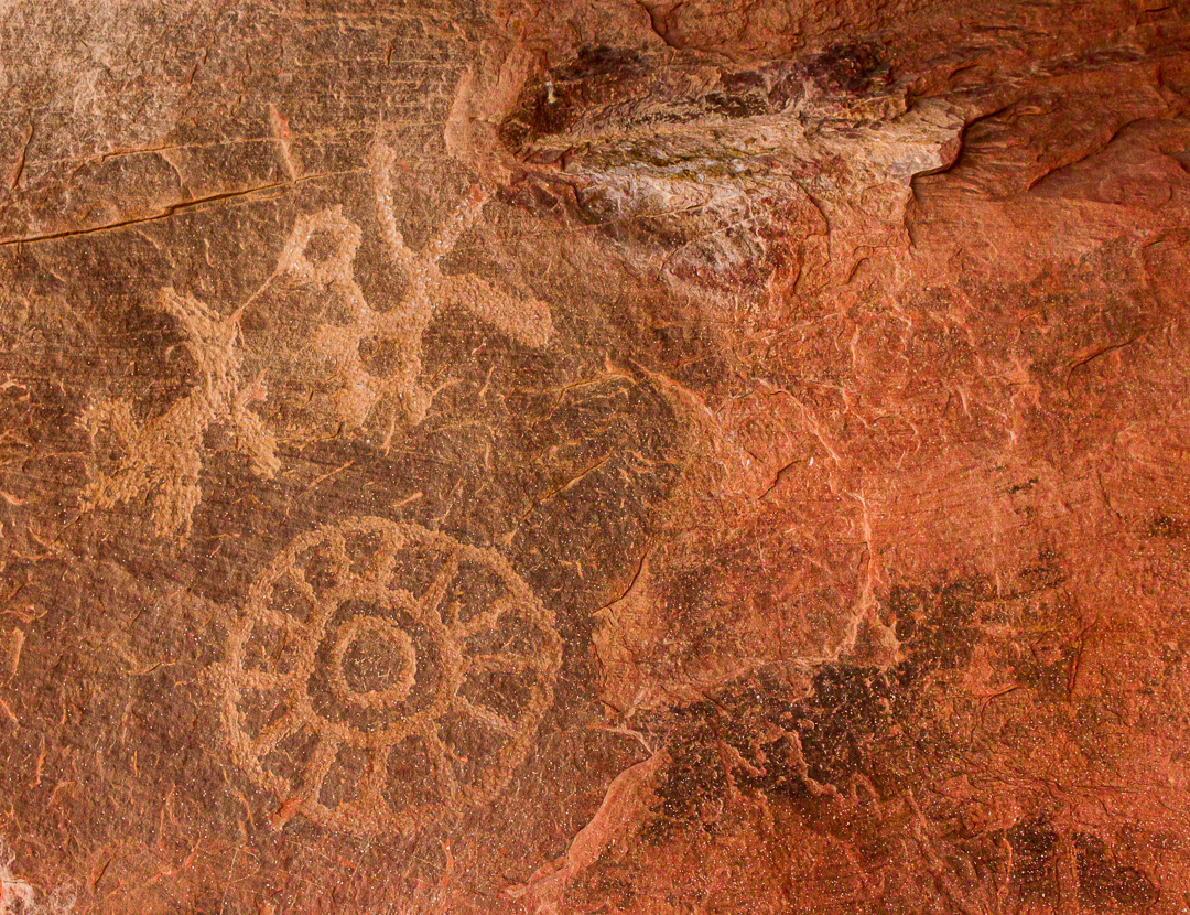 petroglyphs at the Valley of Fire in Nevada
